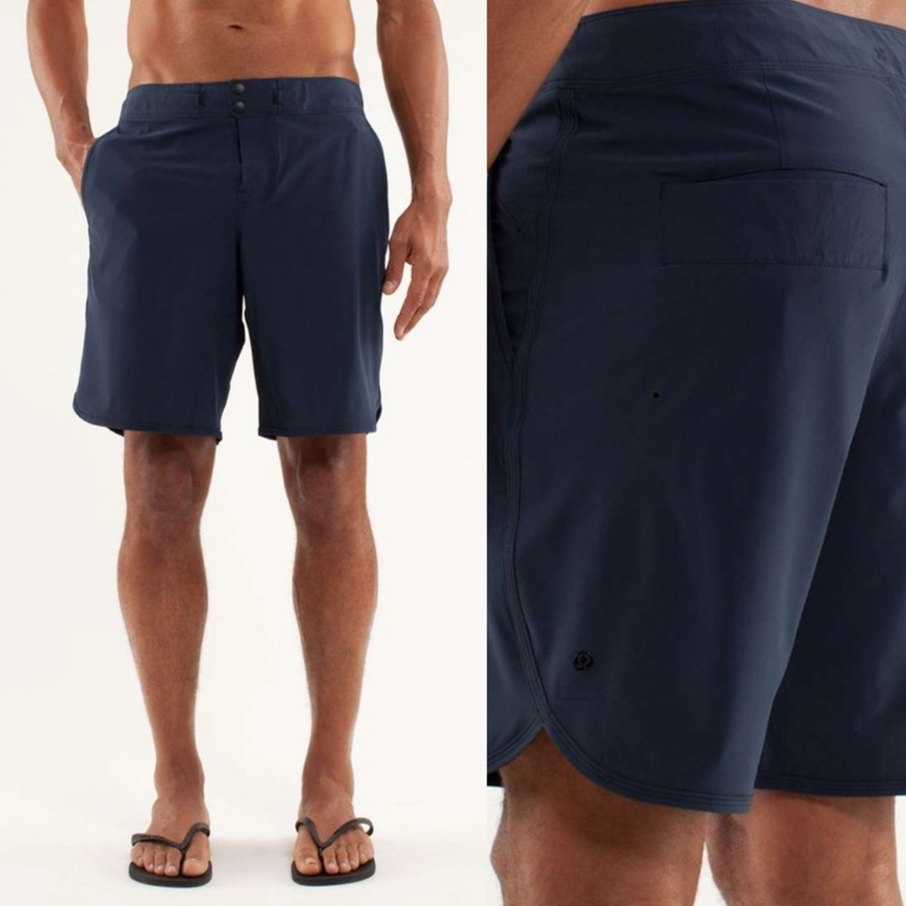 lululemon athletica Men's Navy Athletic Shorts